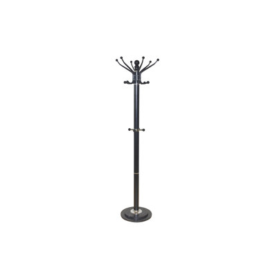 Martell Genuine Marble Freestanding 6 - Hook Coat Rack