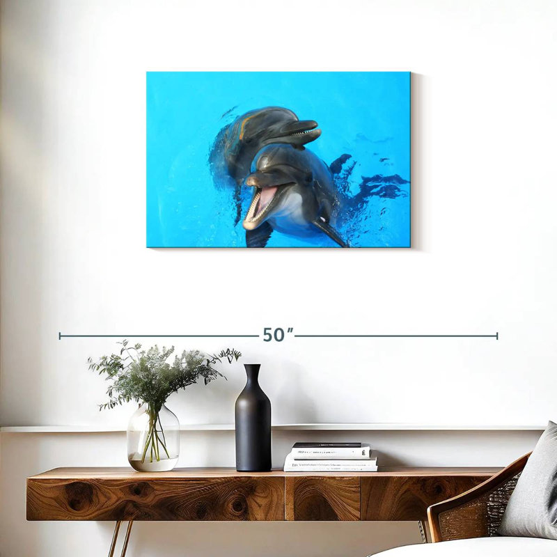 Happy Dolphins, H 20 po x l 30 po