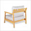 Ensemble de conversation pour patio en bois d'acacia
