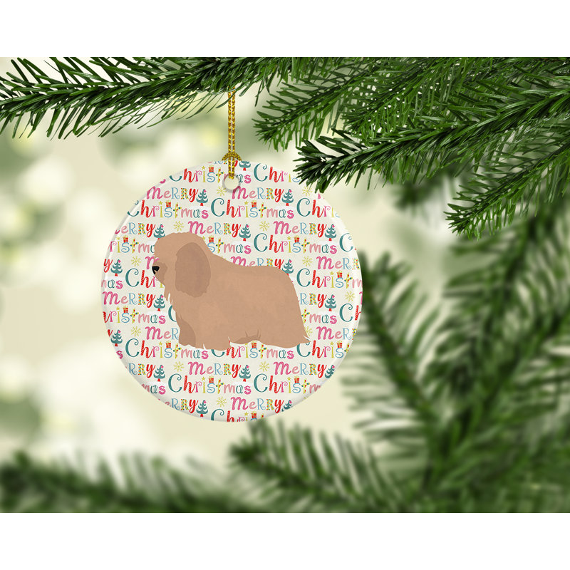 Figurine suspendue Coton De Tulear # 1 Merry Christmas