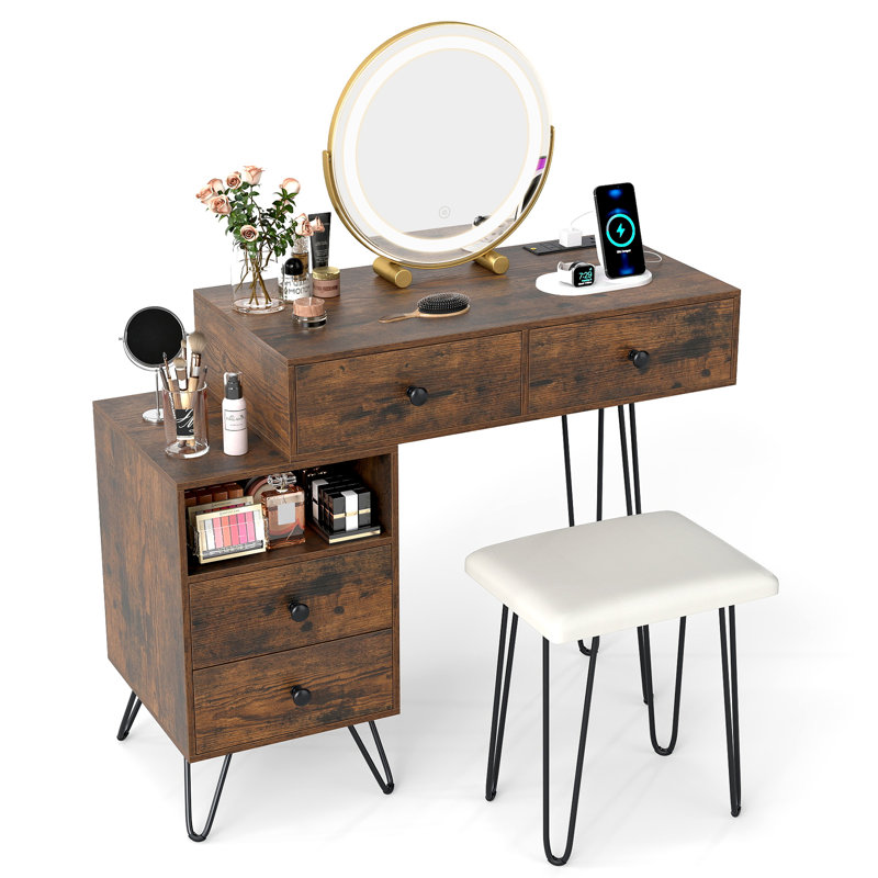 Dressing Table, Brown