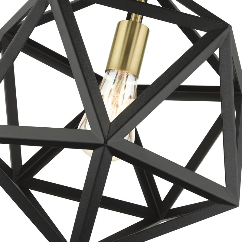 Avilene 1 - Light Pendant, Textured Black