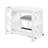 White 3pc Desk And Stool Combination, With Rolling 2 Chargers For Home Ensemble Office,-659383835