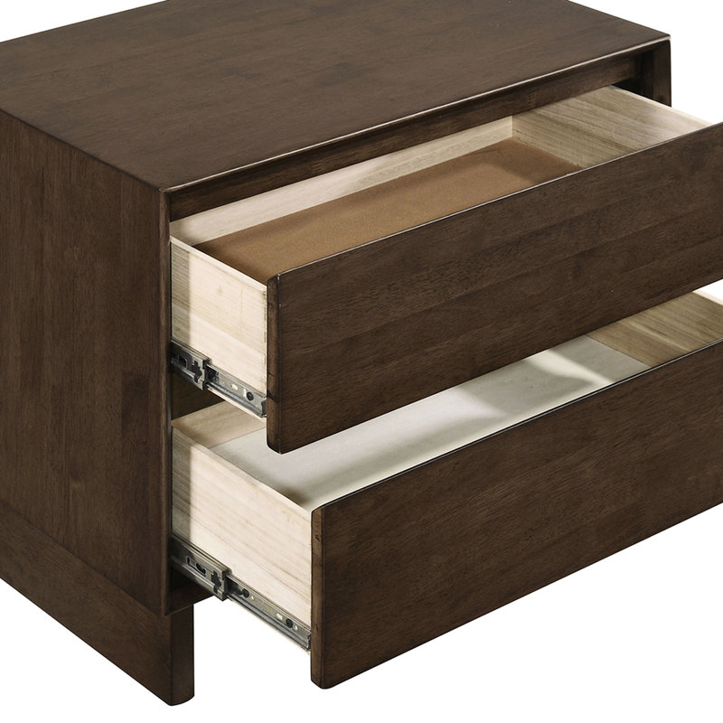 Table de chevet brun chaud Hemlock