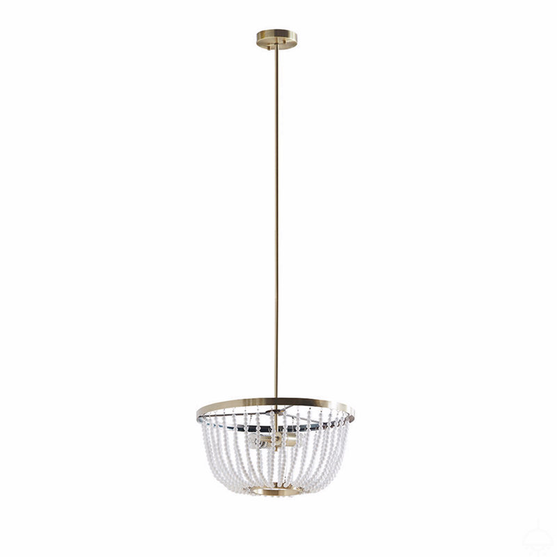 Lustre perlé 2 lumières