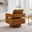 Fauteuil d'appoint pivotant à dossier creux et accoudoirs l 29,12 po-1913578876