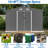 10X8 FT Outdoor Tool Storage Shed With Metal Foundation & Lockable Doors,  All Weather Metal Sheds For Garden, Patio, Backyard, Lawn-121497837