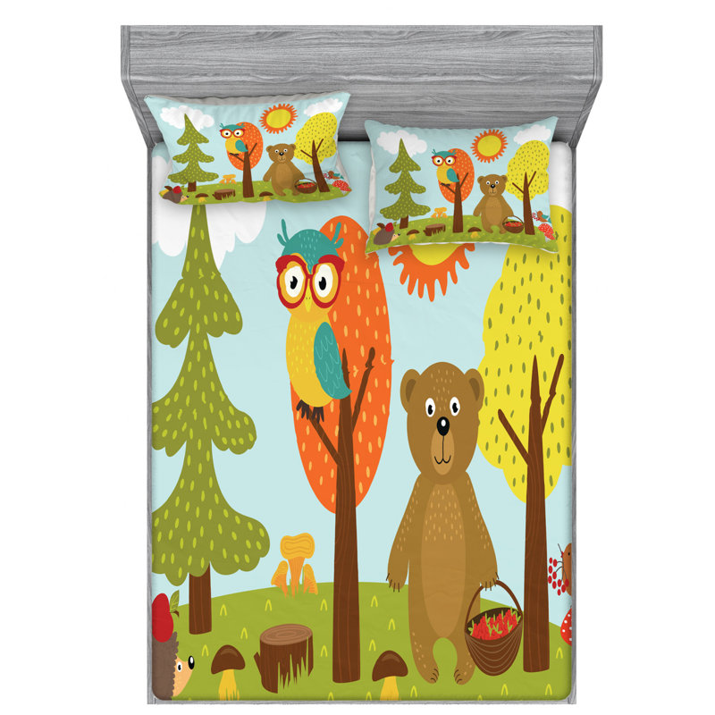 Microfiber Sheet Set, Queen Sheet Set with Fitted Sheet