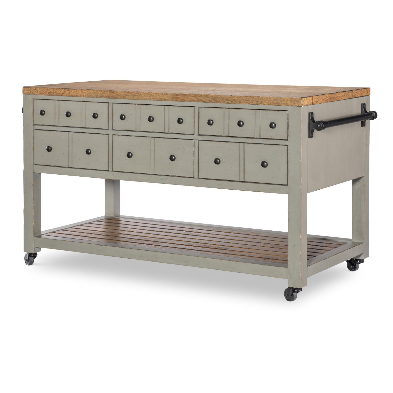 Country Living Kitchen Island, Green