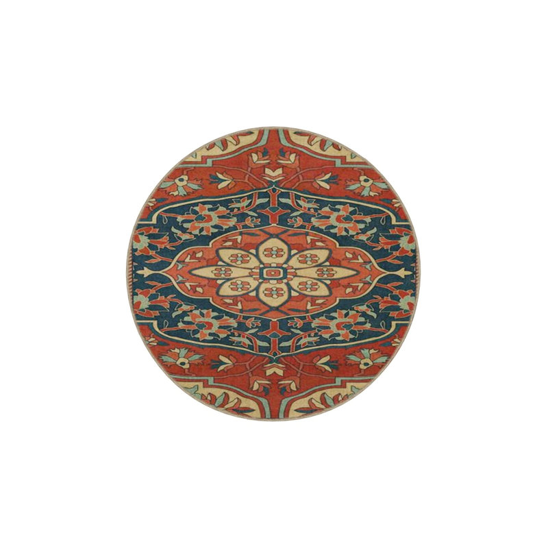 Red Traditional Woven Based Washable Carpet, Runner 2'6" x 6'7"