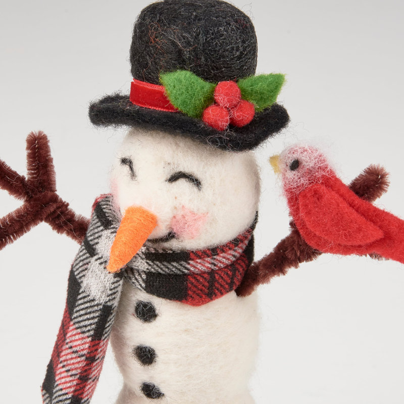  Bonhomme de neige et cardinal bestiole