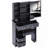 29.2" Small Space Left Drawer Desktop Vanity Table   Cushioned Stool, Extra Large Right Sliding Mirror, Multi Layer High Capacity Storage, Practical Fashionable Dresser, Suitable For Small Space-2102110061