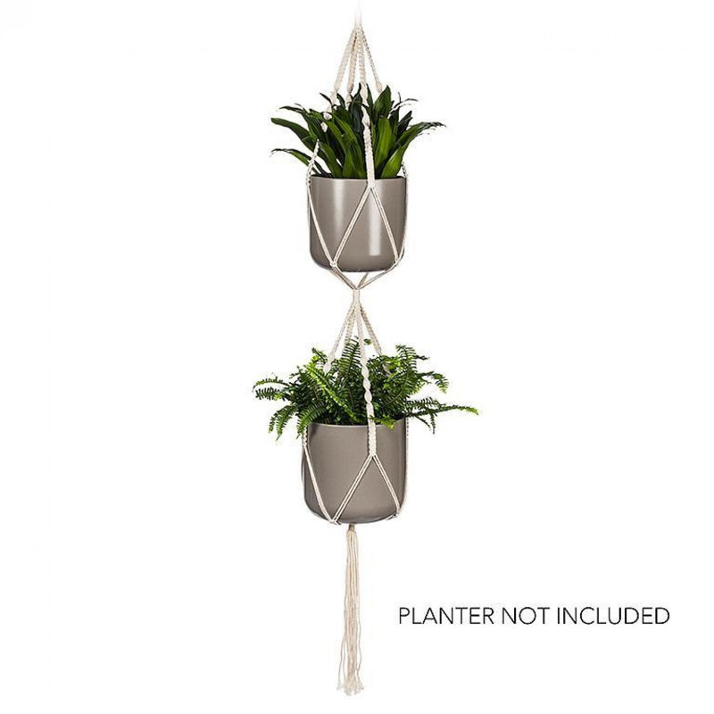 Porte-plante suspendu Macrame