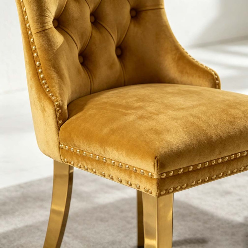 Chaise de salle à manger, Gold