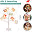 Décorations de Noël Porte-cartes de Noël Arbre de Noël illuminé pour table de Noël, minuterie à piles