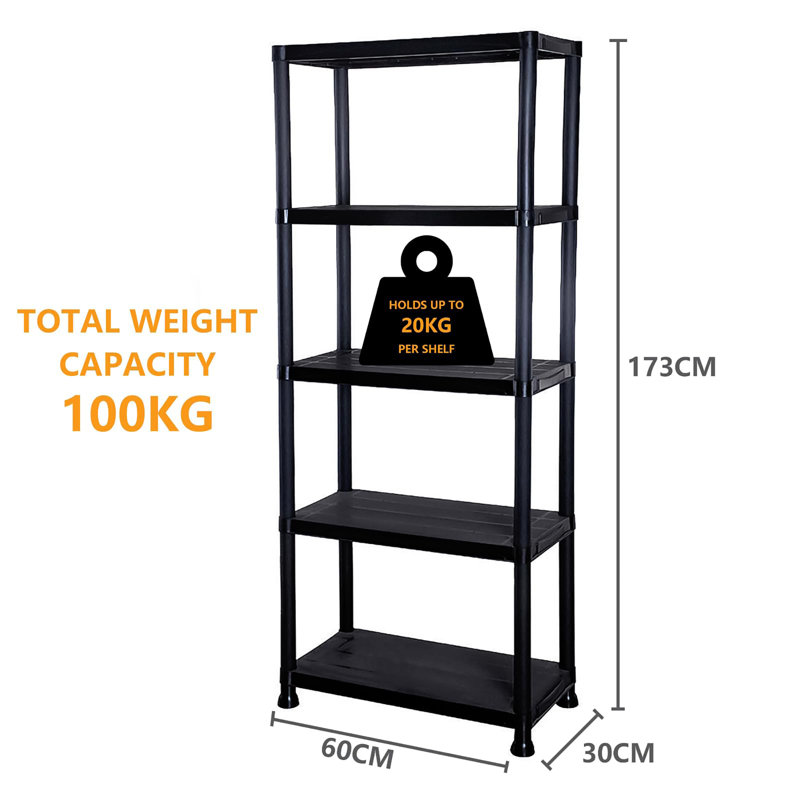 60cm W Plastic Shelving Unit