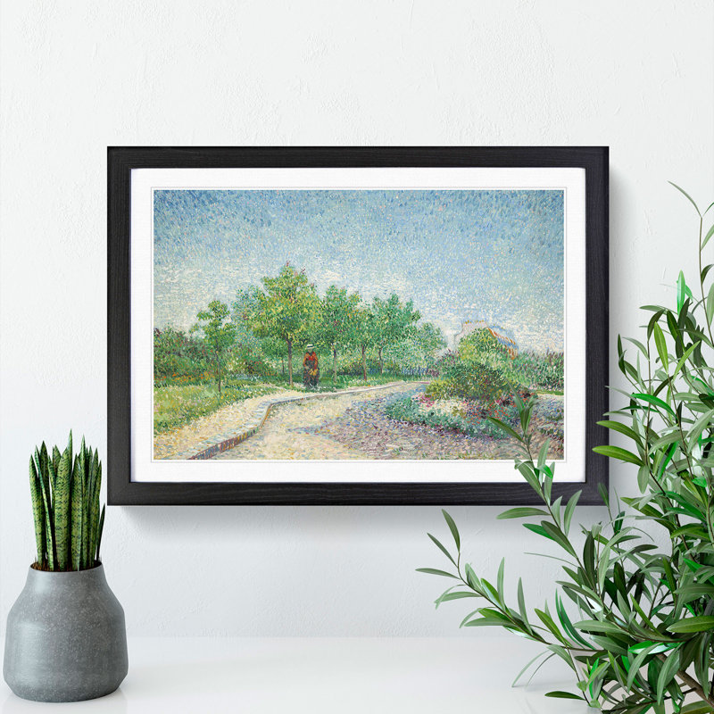 Square Saint-Pierre by Vincent Van Gogh - Picture Frame Painting, 36cm H x 48cm W x 2cm D, Black