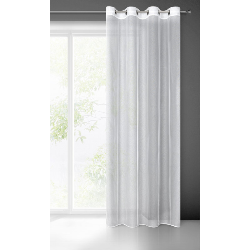 Kaylib Sheer Curtain Single Panel, 250cm H x 140cm W