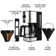 Kenmore Drip Coffee Maker Machine, 1.8L Filter Coffee Machine with Timer