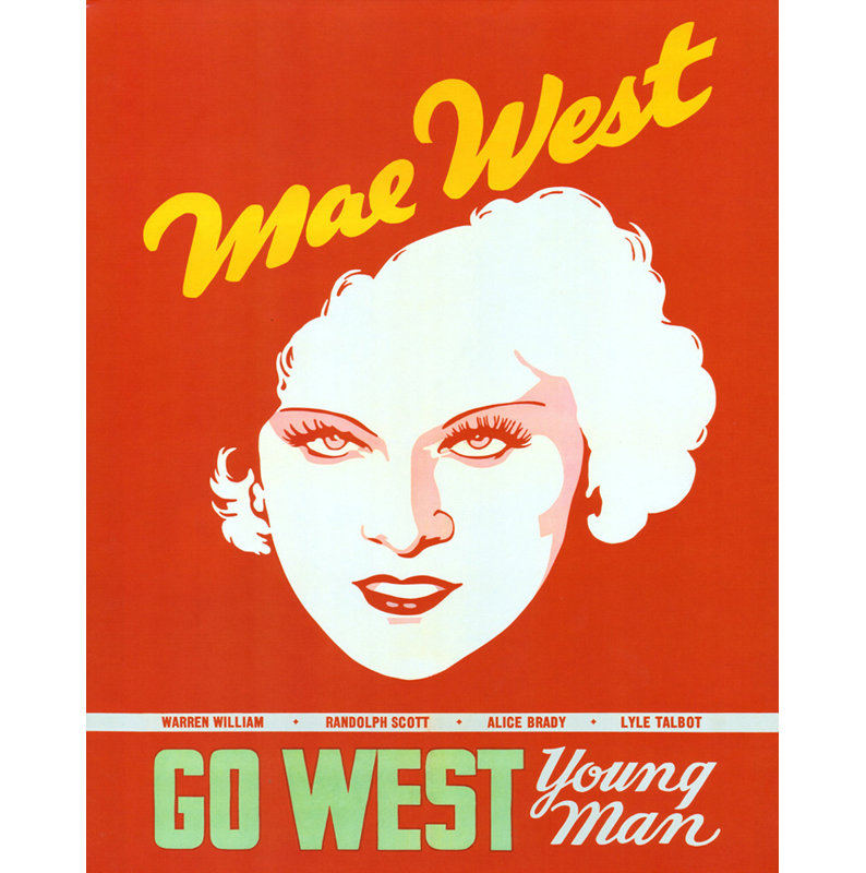 Go West Young Man, 18" H x 14" W