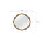 Miroir rond English Oak