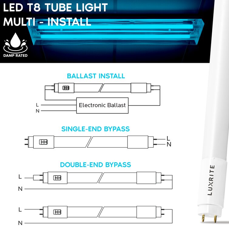 pureled 25er pack LED Leuchtstoffröhre 120cm GLAS T8 G13 18W