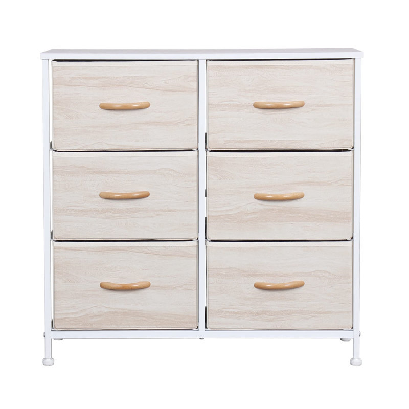 Araneli Metal 80cm W 6 - Drawer Chest of Drawers