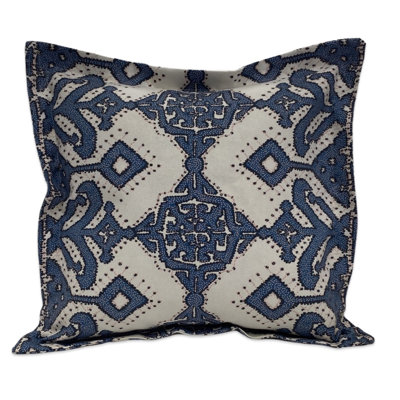 Damask Cotton Blend Reversible Pillow Cover