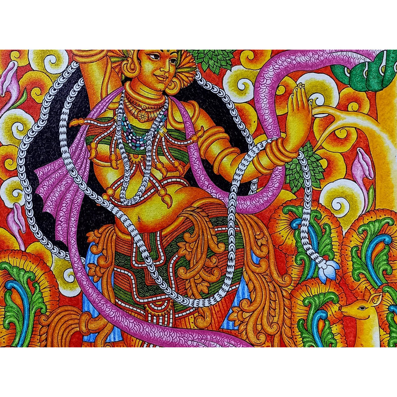 Nartaki: la danseuse Divine | Acrylique sur toile par Arun Kumar