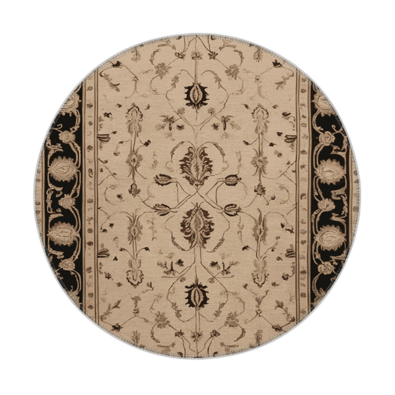 French Brown Indoor and Outdoor Area Rug, Rectangle 9' x 12'