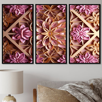 Benson - Modern Floral Wall Art Set