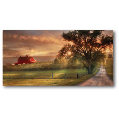 « country farm coucher », reproduction d’impression sur toile tendue