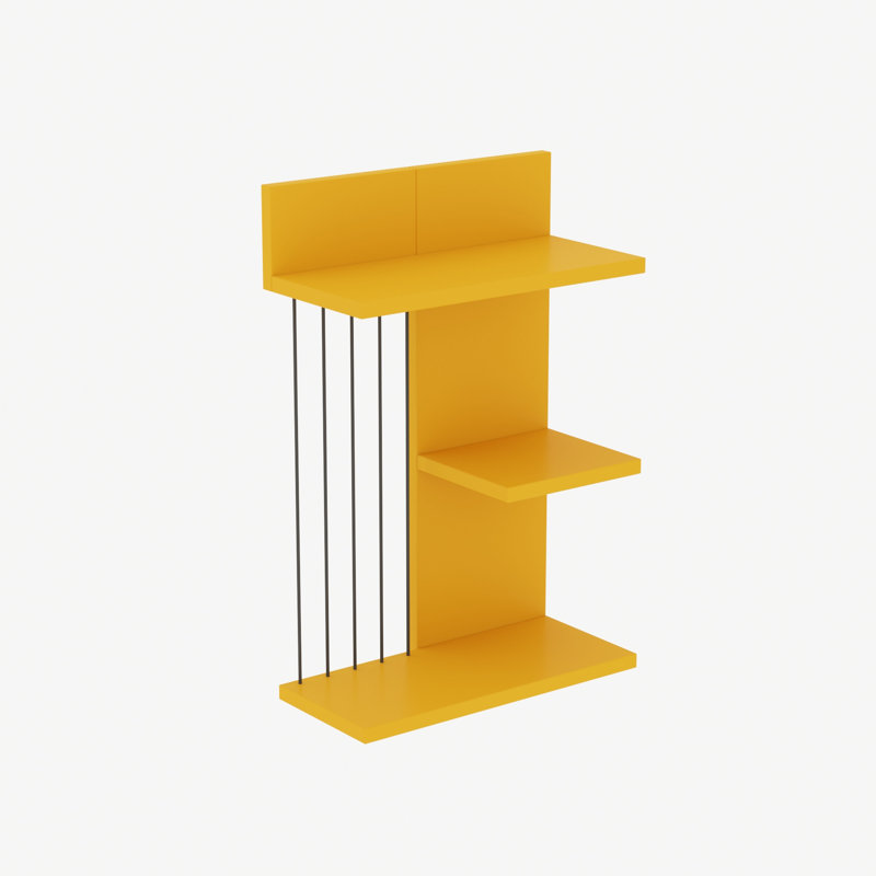 Rudolfa 3 Piece Tiered Shelf, Yellow