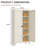 71" Metal Garage Storage Cabinet with 2 Shapely Doors, Adjustable Shelves Utility Organizer, Beige-1940975077