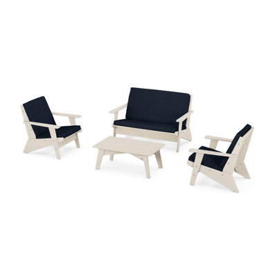 POLYWOOD® Riviera 4-Person Patio Seating Group