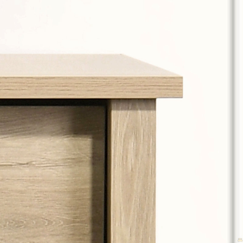 Commode 4 tiroirs avec poignées l 32 ", Chêne clair