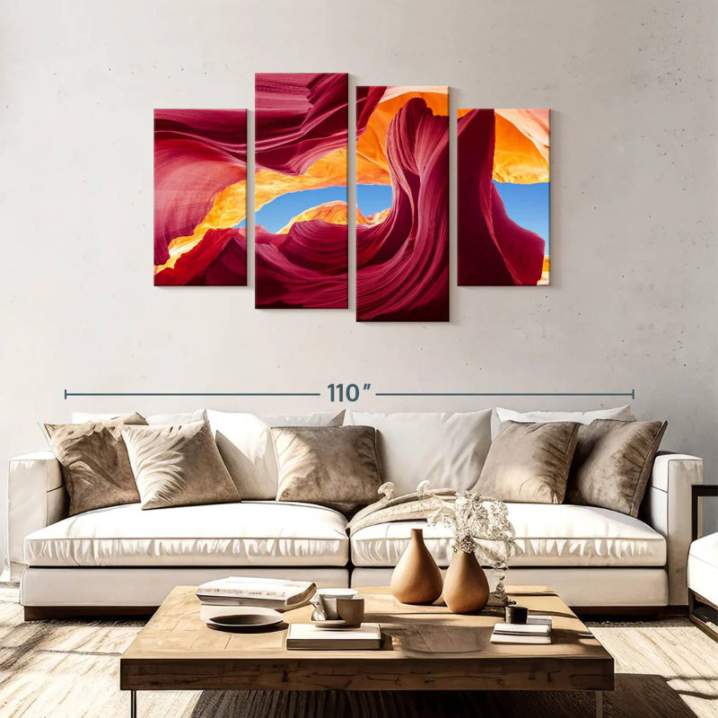 Canyon abstrait d'Alvord, H 48 po x l 75 po