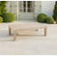 Table basse en bois d'eucalyptus brossé