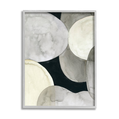 Collage of Circular Shapes Opaque Layered Arrangement par Vision Studio - Peinture sur toile