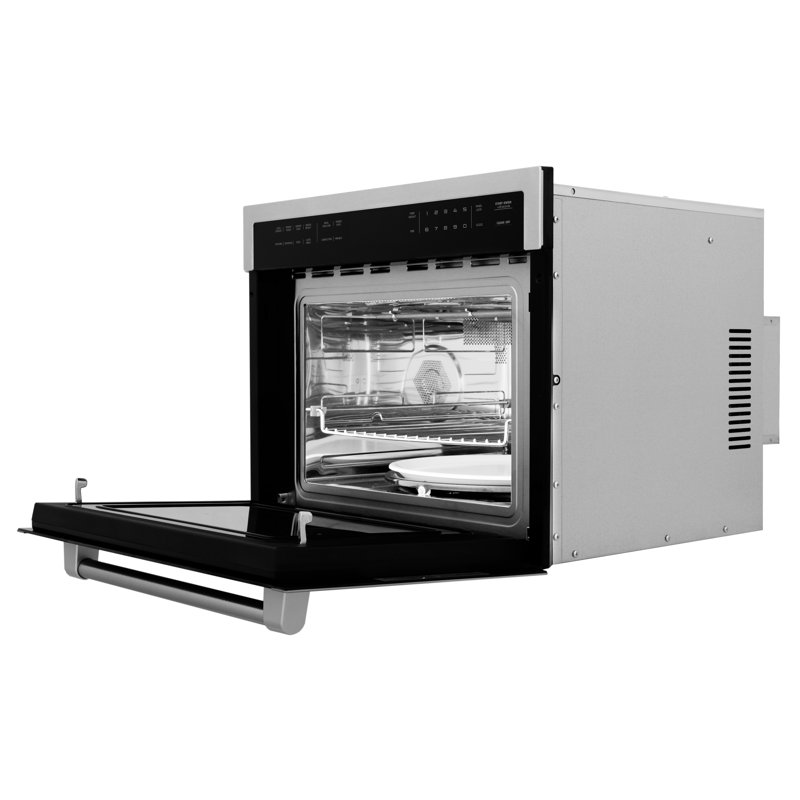 ZLINE 24 in. 1.6 cu ft. Convection Microwave Oven in Satin Steel with Speed and Sensor Cooking, Stainless Steel