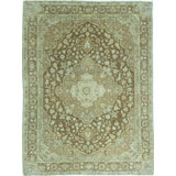 Antique One-of-a-Kind Rectangle 4'4" x 5'9" Hand Knotted Area Rug