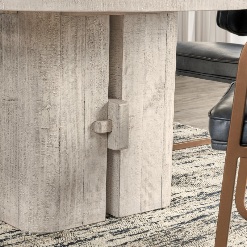 Rosemount 60" Solid Wood Dining Table, Beige