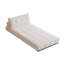 Canapé-lit modulaire en velours blanc crème-1432860761