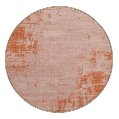 Machine Washable Abstract Beige Area Rug