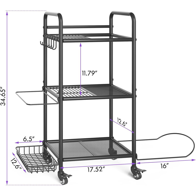 Gym Storage Rack Exercise Equipment Storage Organizer