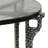 Ripple Oval Nesting Accent Table - Silver & Smoke - Set of 2
