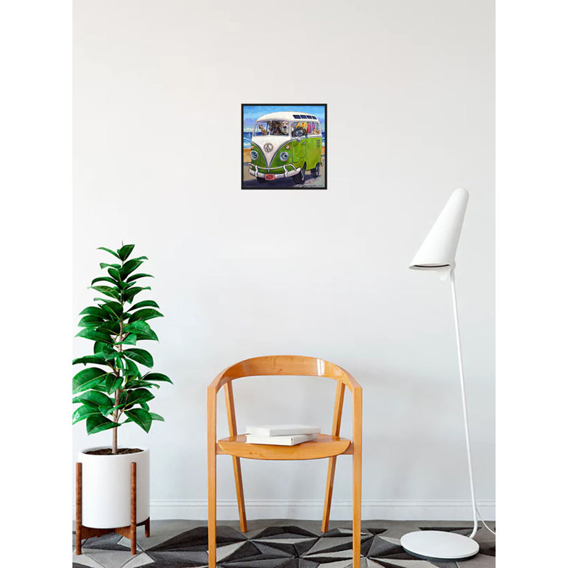 «Hang Loose Dogs Go For A Ride», impression encadrée sur affiche, H 18,5 po x l 18,5 po x P 1,25 po