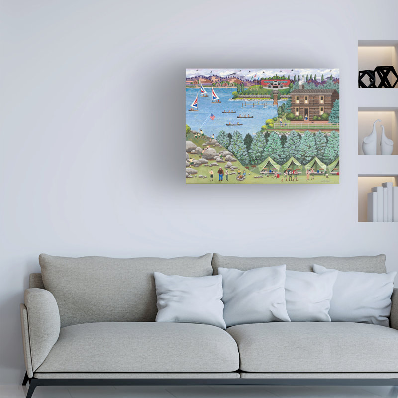 Wrapped Canvas Wall Art - Julie Pace Hoff 'Honoring To Do My Best' Wall Art for Living Room, Bedroom, or Office Décor  - 18x24