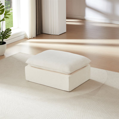 Canapé en chenille moderne avec nuage (avec repose-pieds seulement)