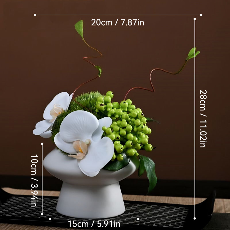 Décoration de fleurs simulées